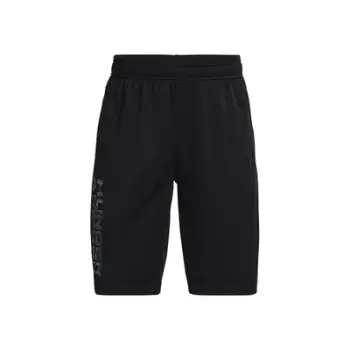 Pantallona të shkurtra Under Armour Proto 2 Word për djem, poliester, të zeza gri