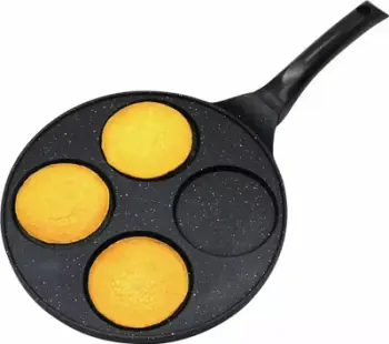Tigan për pallaqinka KingHoff, 26cm, sipërfaqe mermeri, i zezë