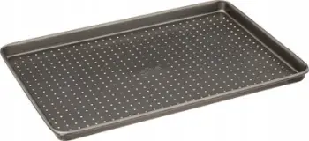 Tepsi pjekjeje e perforuar 5five, 39 x 27 cm, çelik inox, gri