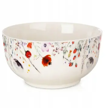 Pjatë e thellë Orion POPPY, porcelan, 13 cm, 500 ml, e bardhë