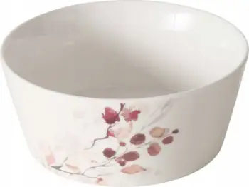 Tas mëngjesi porcelani Boltze Bernada, 500 ml, 6.4x14.8 cm, i bardhë shumëngjyrësh