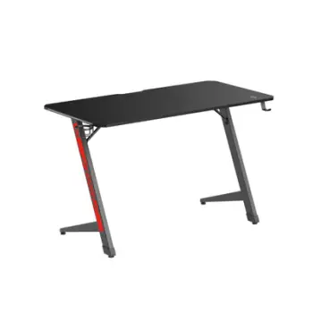 Tavolinë gaming Serioux Razor, 120x60 cm, ndriçim LED multicolor, e zezë mat