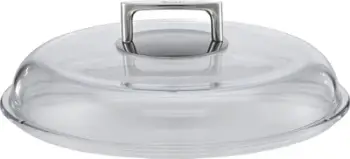 Kapak tenxhereje Rösle Silence, xham borosilikat, 24 cm, transparent