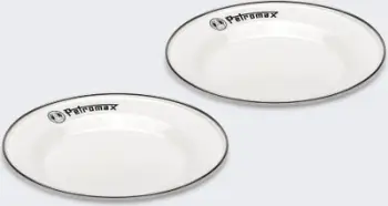 Pjata emaluese Petromax, set 2 copë, diametër 22 cm, e zezë