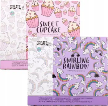 Paletë sysh Canenco CREATE IT Pastel Eyeshadow Mix, 12 nuanca, shumëngjyrëshe