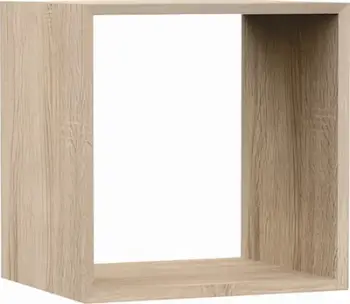 Ndarës rafti MALA Sonoma, kub modern, 34.5x29.5x34.5 cm, sonoma