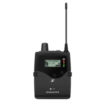 Marrës bodypack Sennheiser EK IEM G4, wireless, monitorm në vesh, i zi