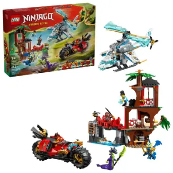 Set lodrash LEGO NINJAGO Ninja Vehicle Tree House Battle 71857, 642 pjesë, 7+