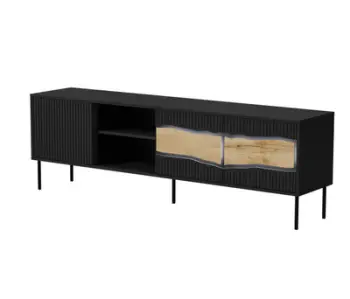 Kabinet TV Cama INSERTO 3D1W, 190cm, me LED, i zi
