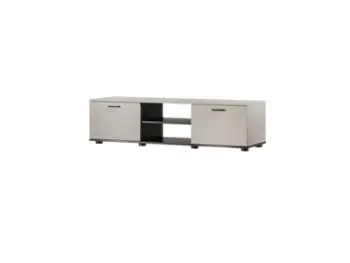 Komoda TV Cama SOHO, 140cm, MDF, kashmir me të zezë