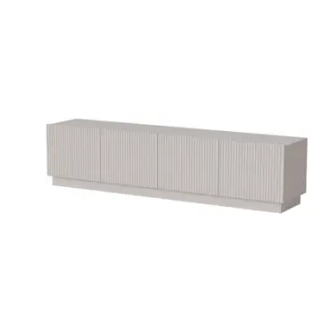 Kabinet TV Cama LIVERTI, 200x42x48 cm, MDF, gri cashmere