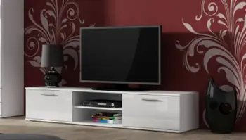 Mobilje TV Soho, për TV deri 75", modul i varur, e bardhë