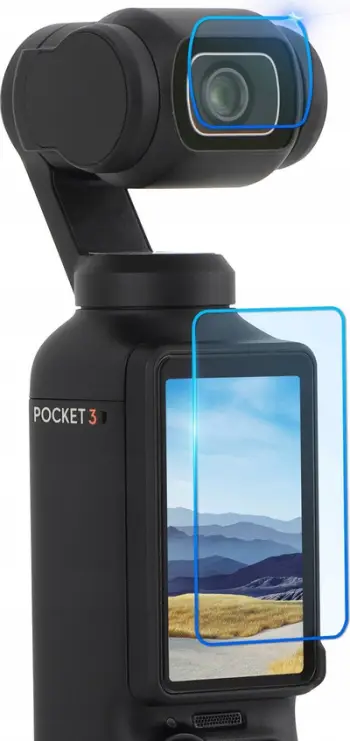 Set mbrojtës Sunnylife për DJI Osmo Pocket 3, mbulesë ekrani, mbulesë lenteje, i bardhë