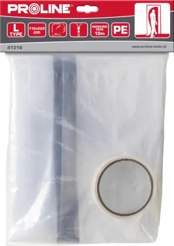 Perde kundër pluhurit Proline Anti dust Foil Curtain 110x220cm, zinxhir L, transparente