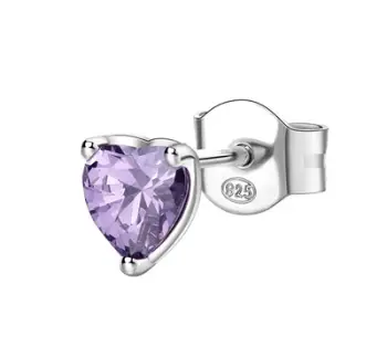 Vath argjendi Brosway Heart Fancy Magic Purple, i argjendtë/vjollcë