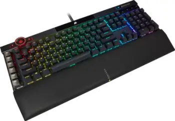 Tastierë gaming Corsair K100 RGB, mekanike OPX linear, me kabllo, e zezë