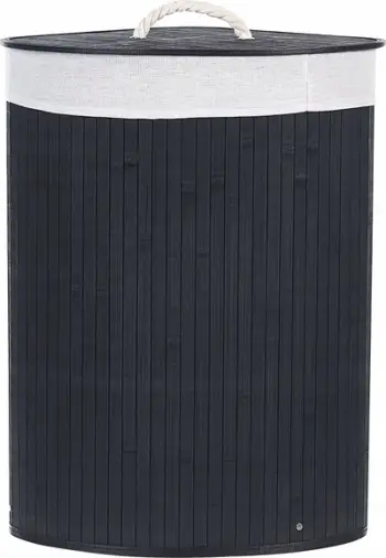 Kosh rrobash Beliani Matara, bambu, 60x35 cm, i zi