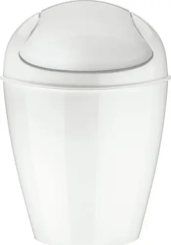 Kosh plehrash Koziol Del XS, plastikë, 2L, i bardhë