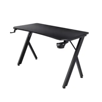 Tavolinë gaming Trust GXT 712 Dynamus, 120 x 60 cm, kornizë metalike, e zezë