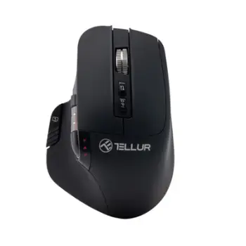 Mouse pa tela Tellur Shade, Bluetooth, optik, 8 butona, i zi