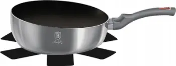 Tigan wok Berlinger Haus Flip Moonlight, 26 cm, veshje titan, blu e çelët
