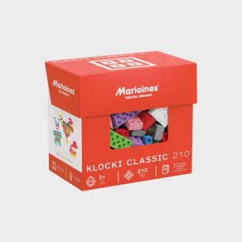 Lodra ndërtoëse Marioinex Classic, 210 copa, për 3+ vjeç, shumëngjyrëshe