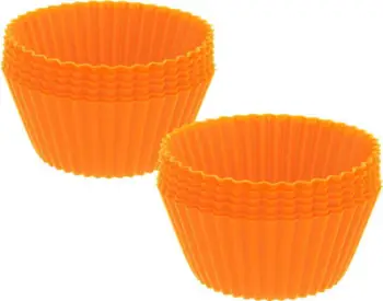 Kallepe silikoni për muffins, set 12 copë, fleksibël, shumëngjyrëshe