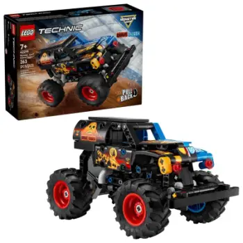 Set ndërtimi LEGO Technic Monster Jam Grave Digger Fire and Ice 42219, 263 pjesë, për fëmijë 7+