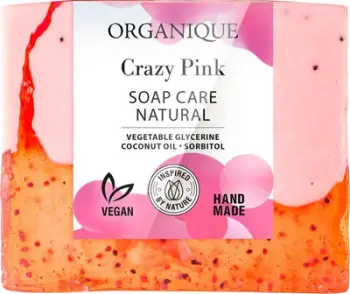 Sapun trupit Organique Naturally Caring Crazy Pink, glicerinë, 100 g