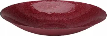 Enë dekorative qelqi Home Styling Collection, Ø 40 cm, e kuqe