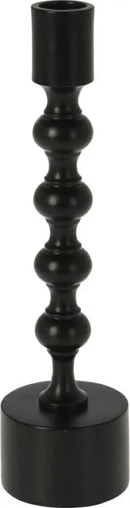 Mbajtëse qiriu H&amp;S Decoration Loft, metal, 23cm, e zezë