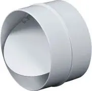 Grilë ventilimi PVC, 100mm, me valvul kundër kthimit, e bardhë