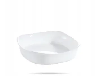 Enë pjekjeje katrore Luminarc Smart Cuisine, 3.2 Qt, e bardhë