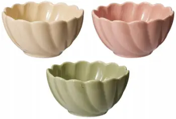 Set tasa Wonderful Spring Bowl, 6 copë, porcelan japonez, 9cm, shumëngjyrëshe pastel