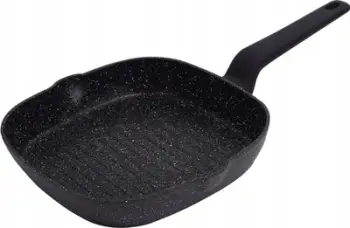 Tiganja Klausberg, 24cm, veshje mermeri jo ngjitëse, e zezë