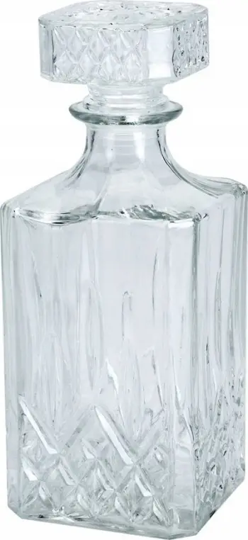 Karafe kristali për whisky, 900ml, transparente