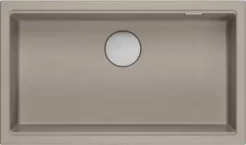 Lavabo kuzhine Quadron Logan 110, 76x44x23.5 cm, GraniteQ, gri
