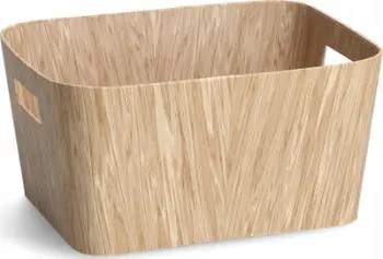 Kuti ruajtëse Zeller Wood, karton i fortë, 30.5x22.9x15.2 cm, ngjyrë druri natyrale