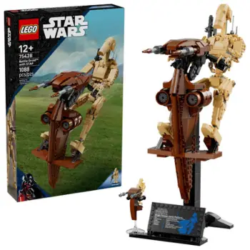 Figurë ndërtimi LEGO Star Wars Battle Droid with STAP, model koleksionues, për ekspozim, shumëngjyrësh