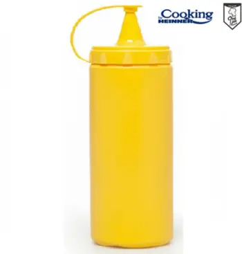 Shishe dozatore salce Heinner Chef Line, 1000 ml, e verdhë