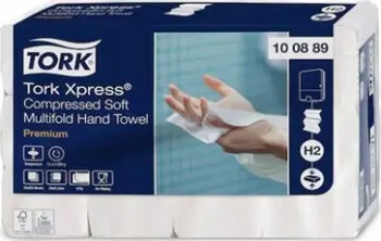 Letërtharëse duarsh Tork Xpress Multifold, 212 x 240 mm, 2 shtresa, e bardhë
