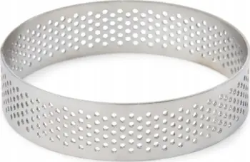 Unazë patiserie Patisse Garnish Ring, çelik inoks i shpuar, Ø10 cm, argjendi