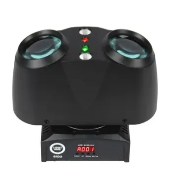 Reflektor disko Light4Me SID2, LED 4 në 1 RGBWA, lazer dhe strobe, i zi