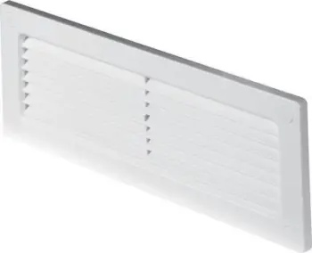 Grilë fundore ajrimi Dospel KP75-30, për kanal 75x150 mm, e bardhë
