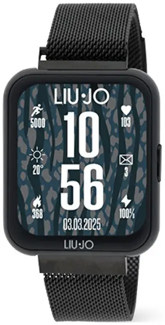 Orë smart për femra Liu Jo Voice Slim 2.0 SWLJ194, e zezë