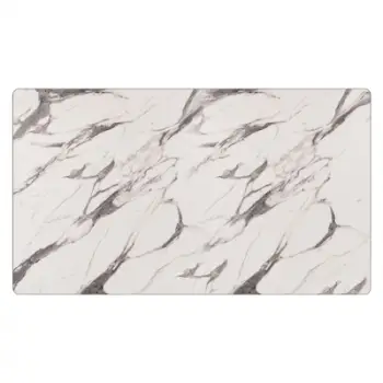 Pllakë tavoline HPL 120×69 cm mermer (HM5840.11), bardhë/ gri