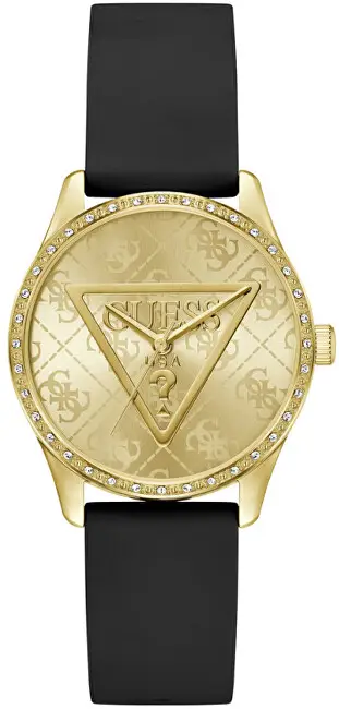 Orë dore për femra Guess Roxy GW0942L2, e zezë/artë