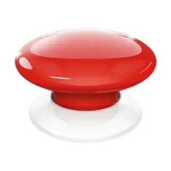Buton smart Z-Wave RED, wireless, Z-Wave Plus, i kuq