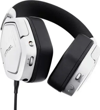 Kufje gaming Trust GXT 493W Carus, 50mm, me kabllo dhe pa kabllo, të bardha