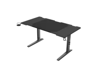 Tryezë gaming Genesis Holm Modular 140, 140 x 75cm, lartësi e rregullueshme, e zezë